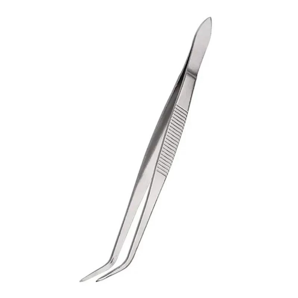 Stainless Steel Slanted Tip Garnish Tweezers 3 Stainless Steel Slanted Tip Garnish Tweezers