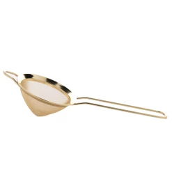 Gold Conical Mesh Strainer