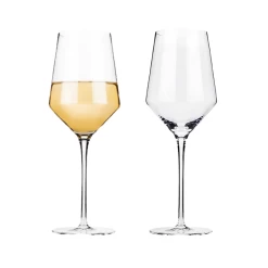 Viski Crystal Chardonnay Glasses (set Of 2)
