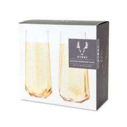 Viski Faceted Stemless Crystal Champagne Flutes (set Of 2) -Liquor Specialty Store TF Faceted Champagne Set 2 Box 800x800 18e7a8ad c3b4 41aa af11 7c19c27cf96a