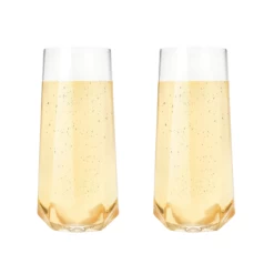 Viski Faceted Stemless Crystal Champagne Flutes (set Of 2) -Liquor Specialty Store TF Faceted Champagne Set 2 Full 800x800 54b465a8 6668 43ec 8079 fe6ca653a67e
