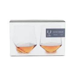 Viski Faceted Crystal Tumblers (set Of 2) -Liquor Specialty Store TF Faceted Tumblers Set 2 Box 800x800 fac358cb 455c 4f61 8154 c7d1d460bcb3