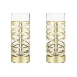 Viski Gold & Crystal Patterned Highball Glasses (set Of 2) -Liquor Specialty Store TF Gold Highball Set 2 Empty 800x800 f647e341 2918 4a17 8afa 319990a785ab