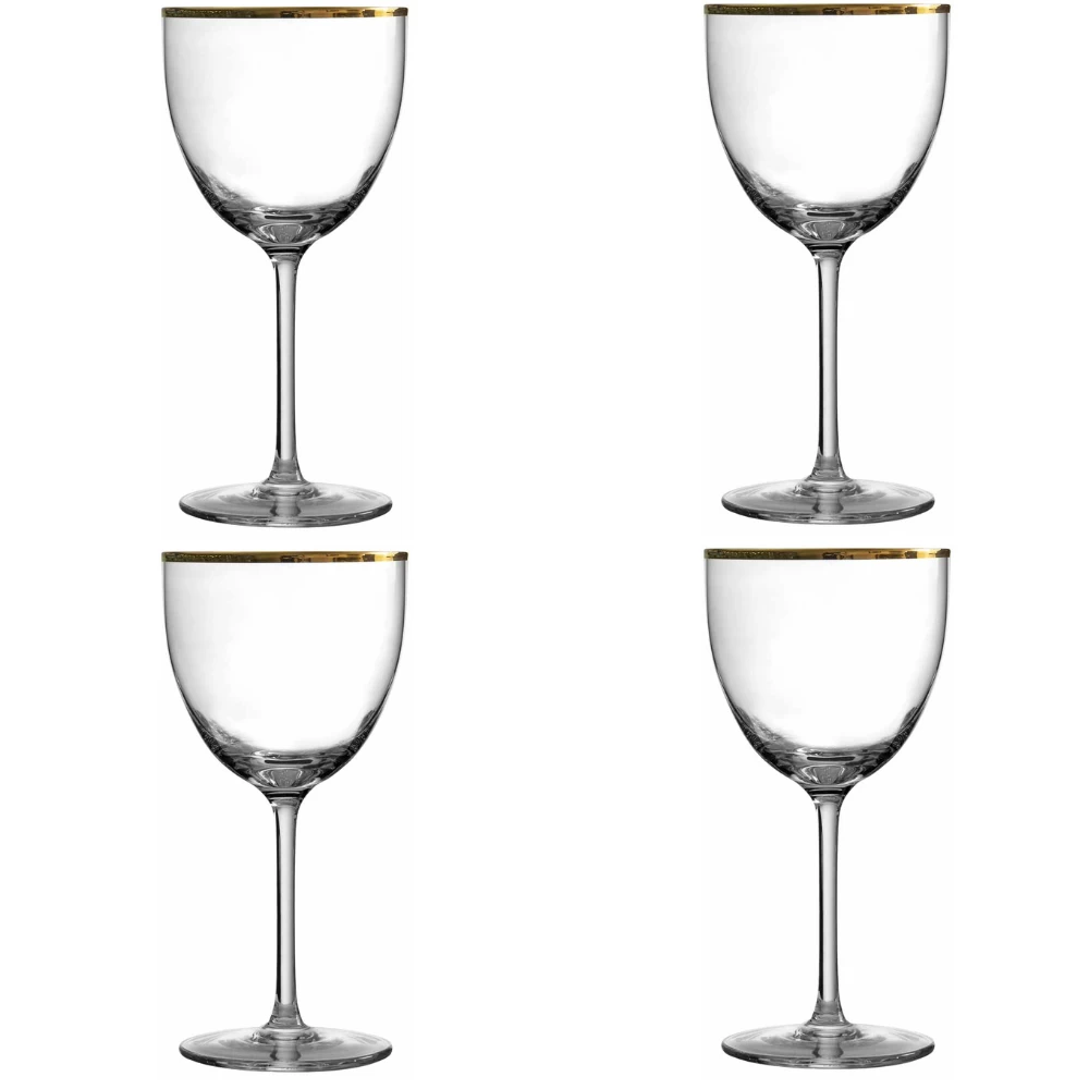 Urban Bar Gold Rim Nick & Nora Glass 4 Urban Bar Gold Rim Nick & Nora Glass - Image 2