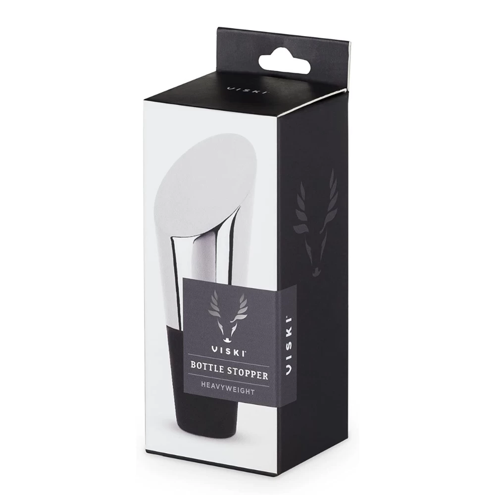 Heavyweight Stainless Steel Bottle Stopper By Viski 5 Heavyweight Stainless Steel Bottle Stopper By Viski - Image 3