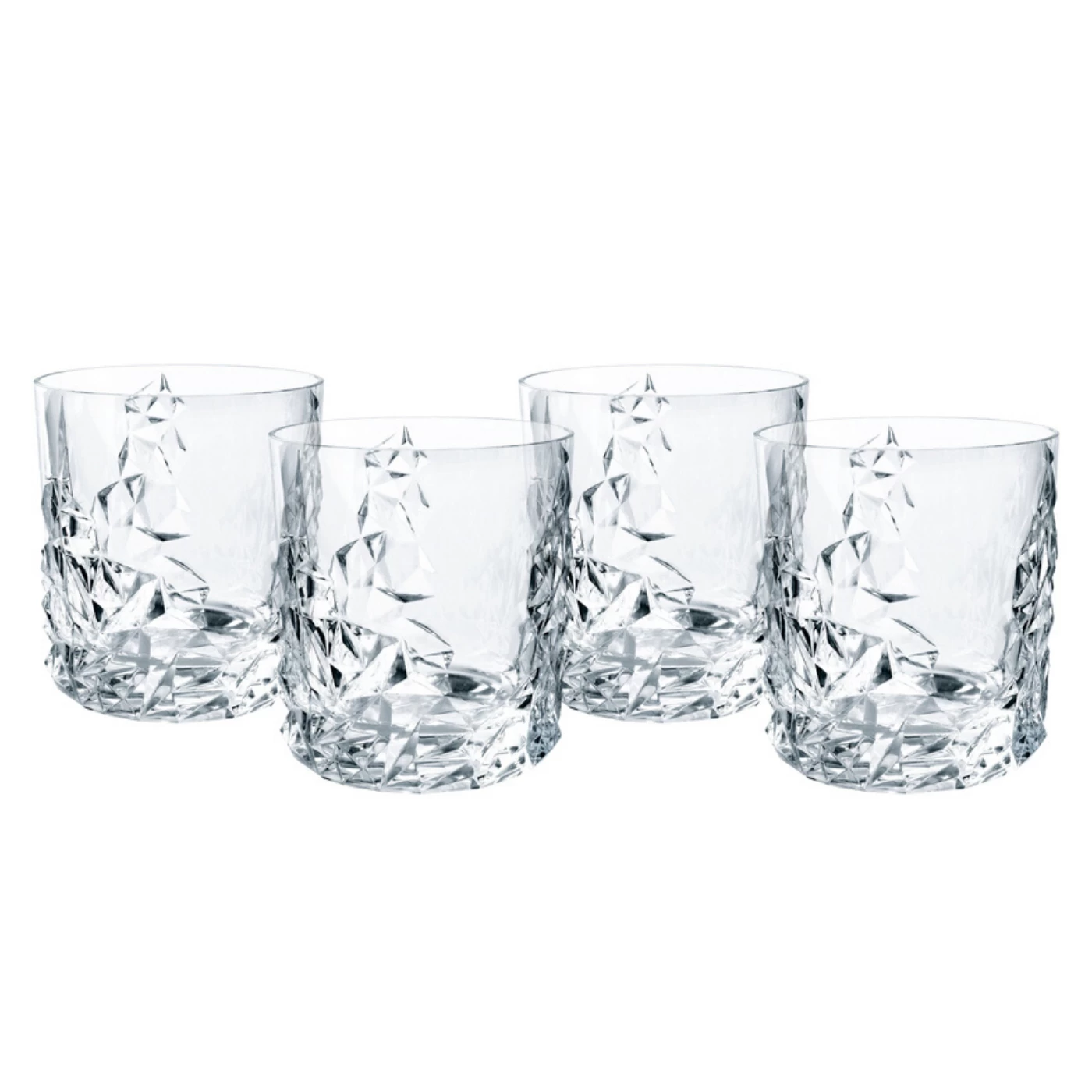 Nachtmann Sculpture Tumblers (set Of 4) 3 Nachtmann Sculpture Tumblers (set Of 4)