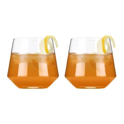 Viski Raye Crystal Tumblers (set Of 2)