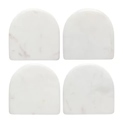 White Arch Marble Coasters (Set Of 4)