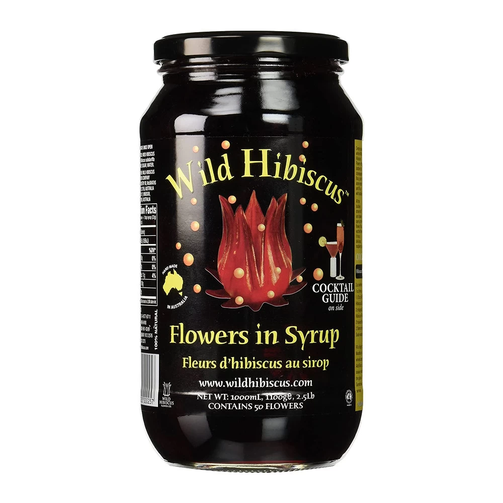 Wild Hibiscus Flowers In Syrup (1L) 3 Wild Hibiscus Flowers In Syrup (1L)