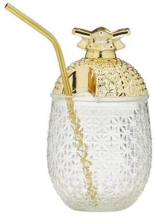 ICM Pineapple Cocktail Glasses (set Of 2) 5 ICM Pineapple Cocktail Glasses (set Of 2) - Image 3