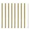 KIKKERLAND Natural Bamboo Straws (set Of 8)