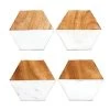 Marble Mango Wood Hexagon Coasters (set Of 4) 2 Marble Mango Wood Hexagon Coasters (set Of 4) -Liquor Specialty Store one f0fd6f20 4751 40a6 afb4 6702eb2031ee