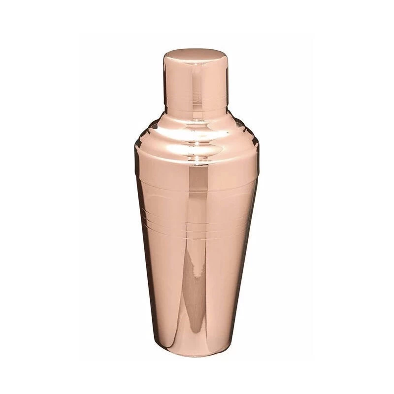 Rose Gold Japanese 3-Piece Cobbler Shaker - Shiny 3 Rose Gold Japanese 3-Piece Cobbler Shaker - Shiny