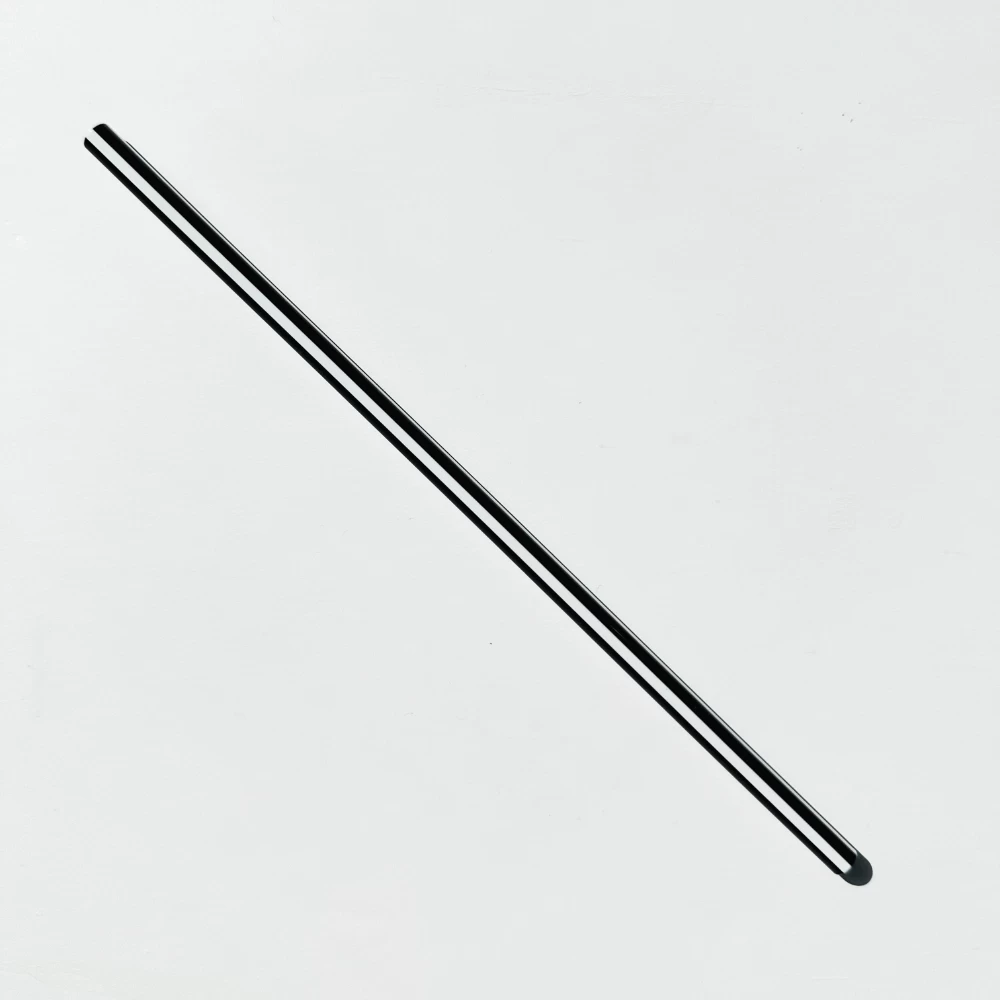 Striped Glass Straw (Black & White) 3 Striped Glass Straw (Black & White)