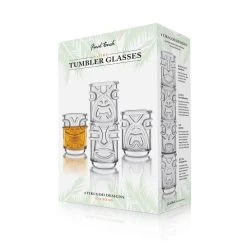 Clear Tiki God Glasses (set Of 4) -Liquor Specialty Store three 244ba9c4 c33b 44bb 9523 992a5a6d33e4