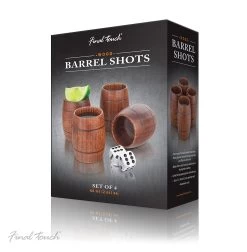 Wood Barrel Shot Glass -Liquor Specialty Store three 3e6ee039 b57f 4f73 861f 31940a850340