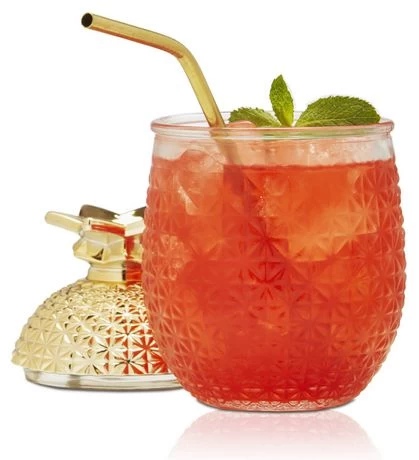 ICM Pineapple Cocktail Glasses (set Of 2) 4 ICM Pineapple Cocktail Glasses (set Of 2) - Image 2