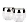 Silver Rim Tumblers (set Of 2) -Liquor Specialty Store tumbler 7f845d61 36d3 4404 b38f 2b9c6488a8d8