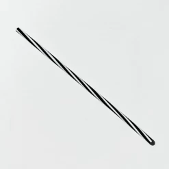 Twisted Glass Straw (Black & White)
