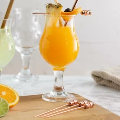 Copper Tiki Cocktail Pins (set Of 4) -Liquor Specialty Store viskicoppertiki